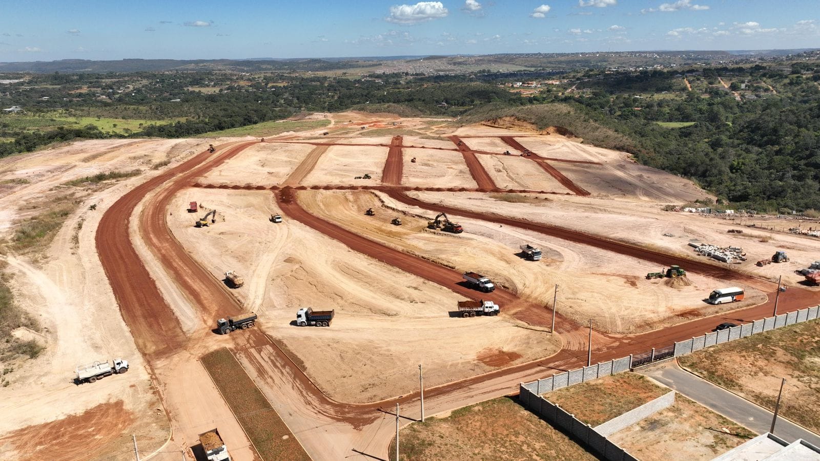 O início do processo de loteamento que deu origem ao Reserva do Vale