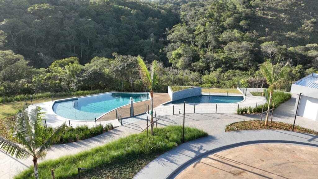 Área de lazer do Brisas do Vale, condomínio entregue em 2025.